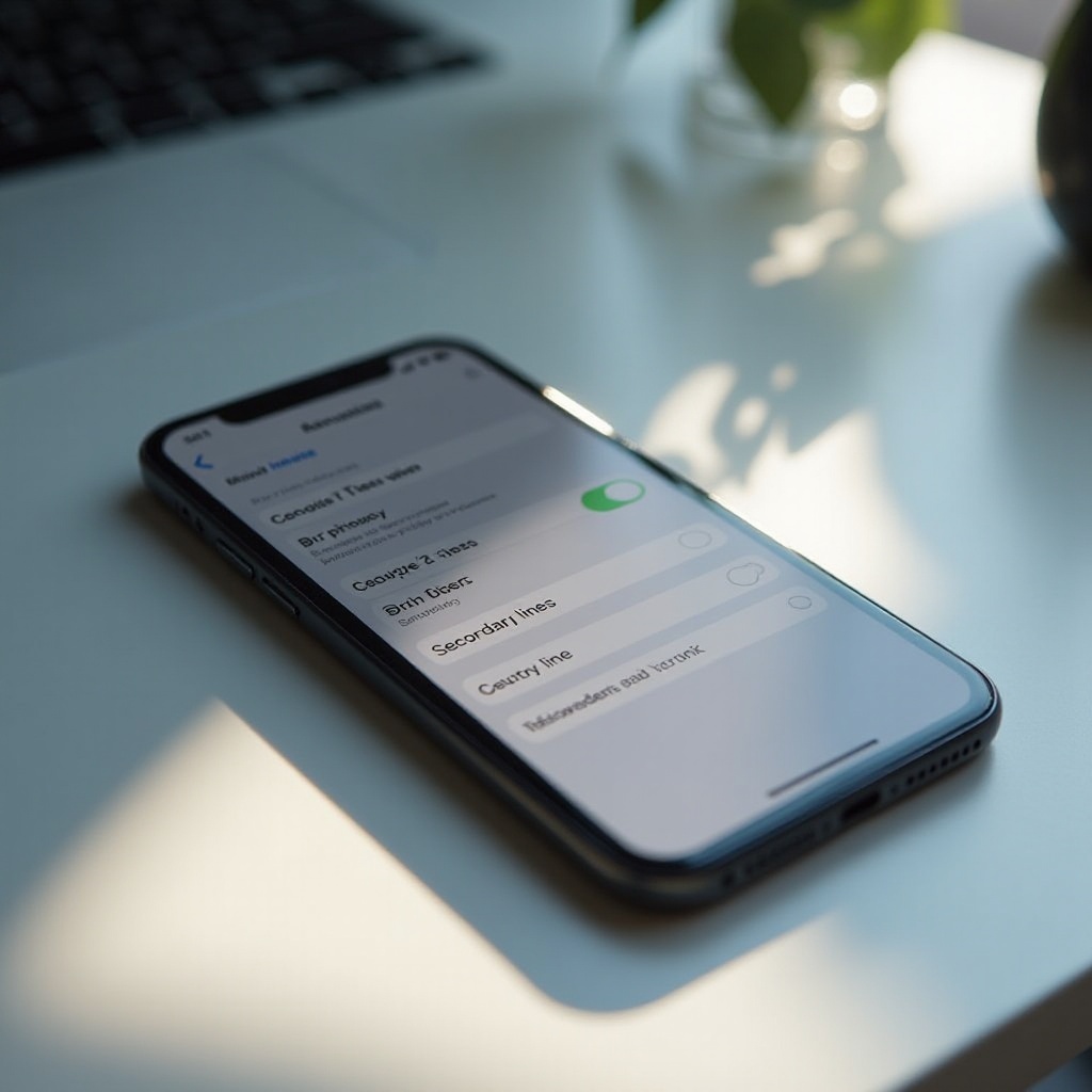why does my iphone have a primary and secondary line
