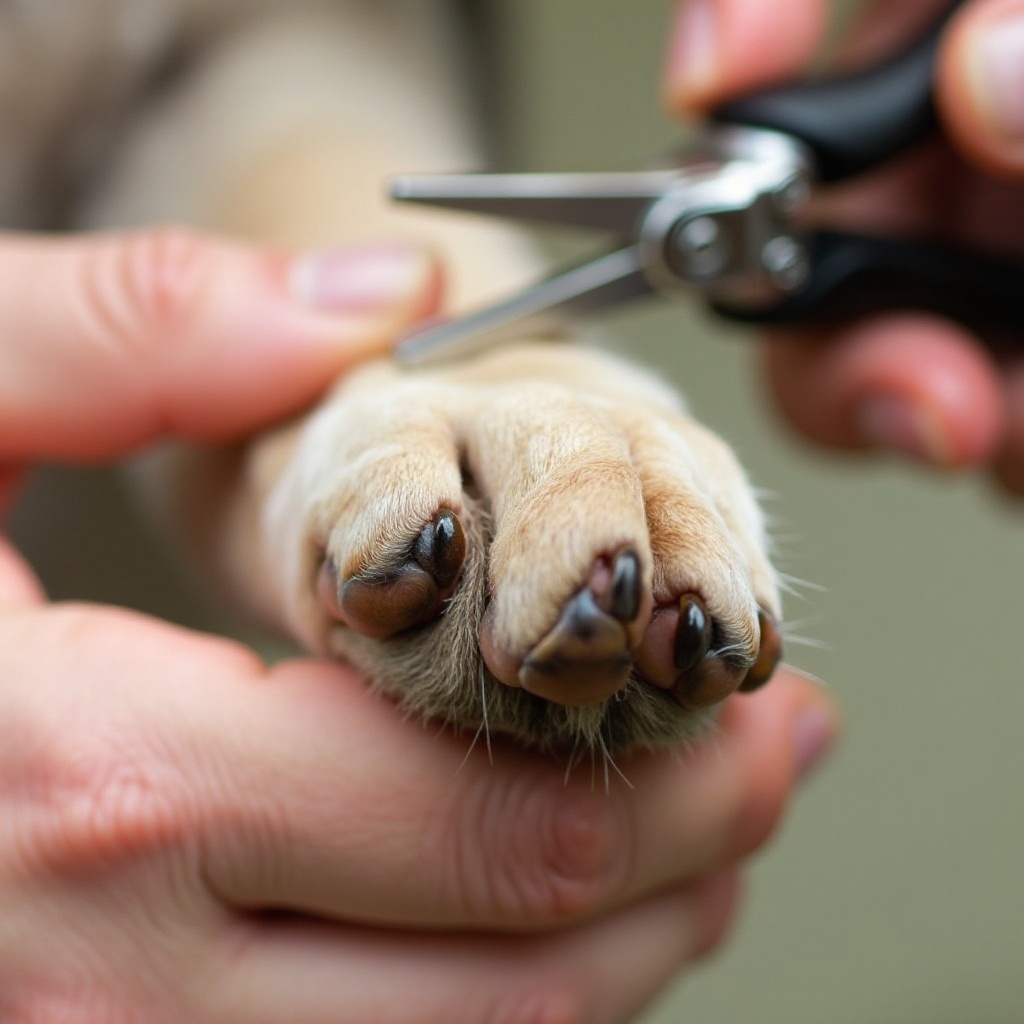 what angle to cut dog nails