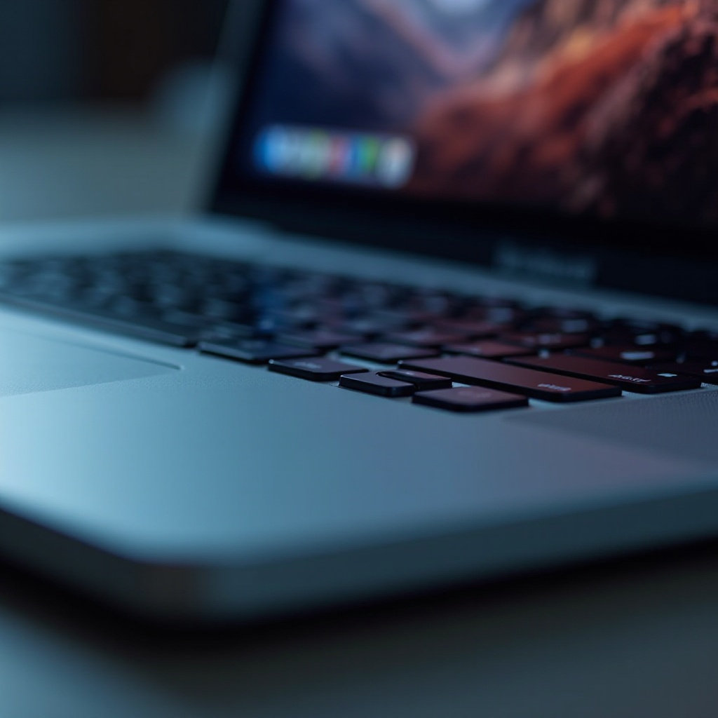 MacBook Touchbar blinkt