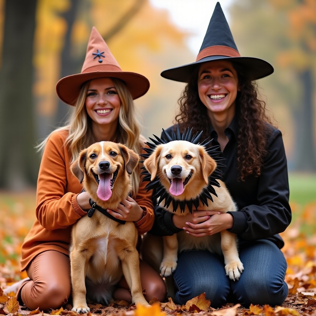 halloweenkostuum voor koppels en hond