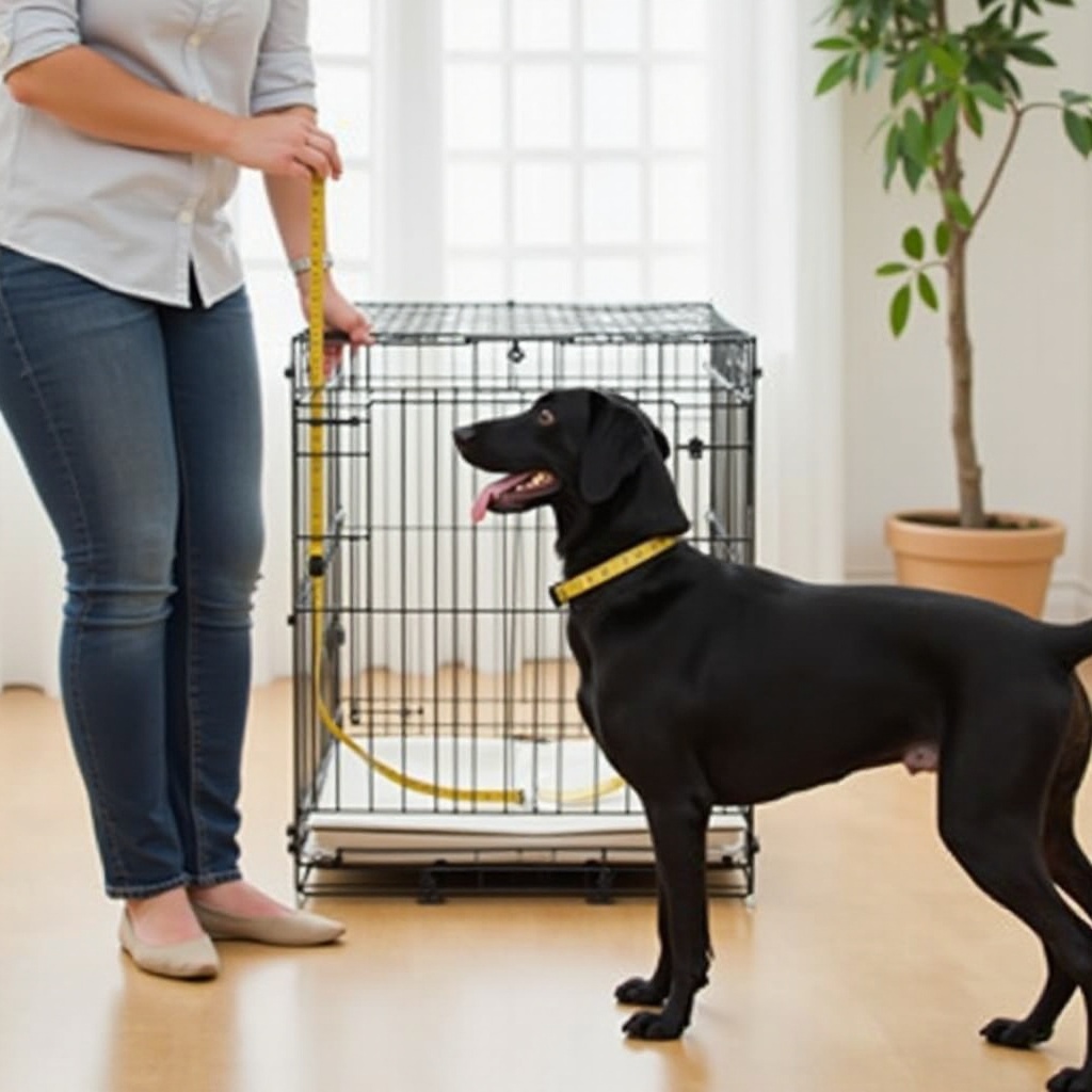 cómo se mide una jaula para perros