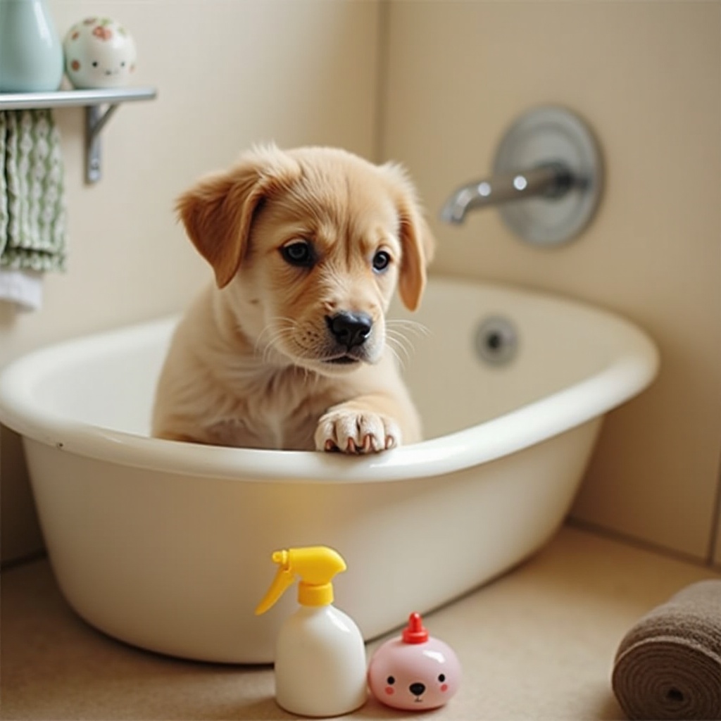 waarmee een puppy te baden