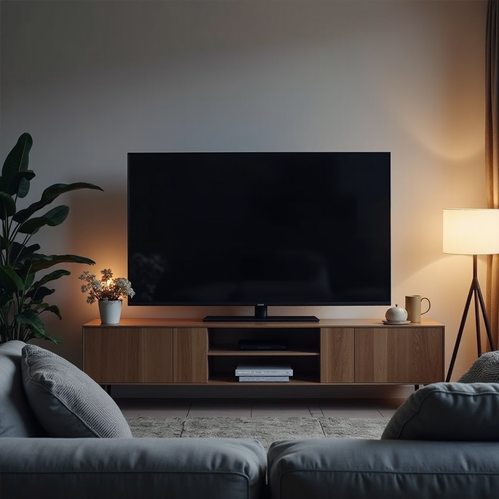 Samsung-television mustat viivat
