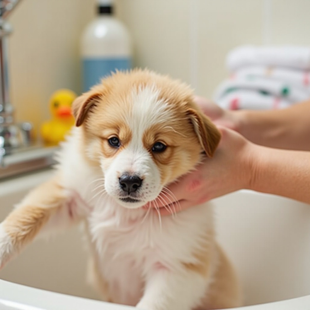 what to bathe a puppy with