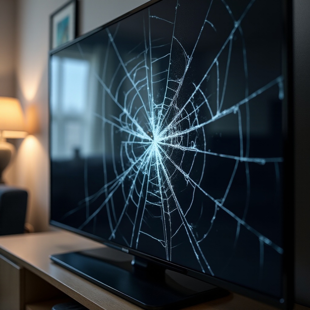 pouvez-vous réparer un écran de télévision LED fissuré