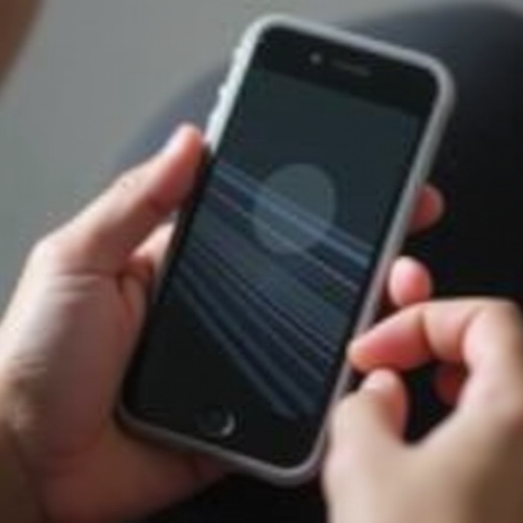 como corrigir linhas brancas na tela do iPhone