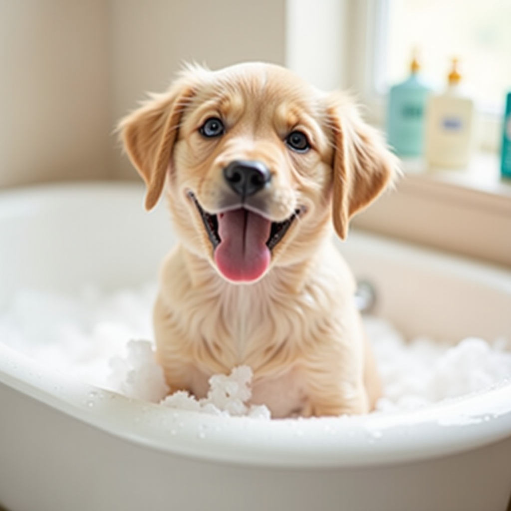 what to bathe a puppy with