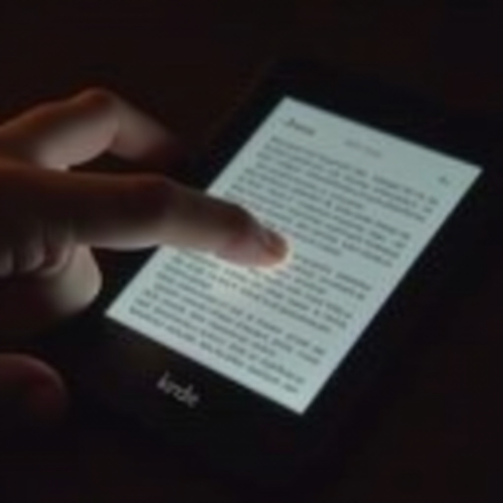 a tela sensível ao toque do Kindle não está funcionando