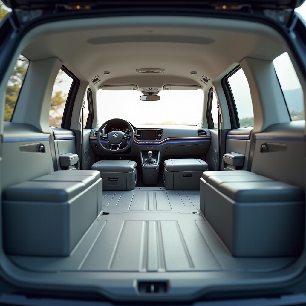 espaço de carga do Volkswagen ID Buzz