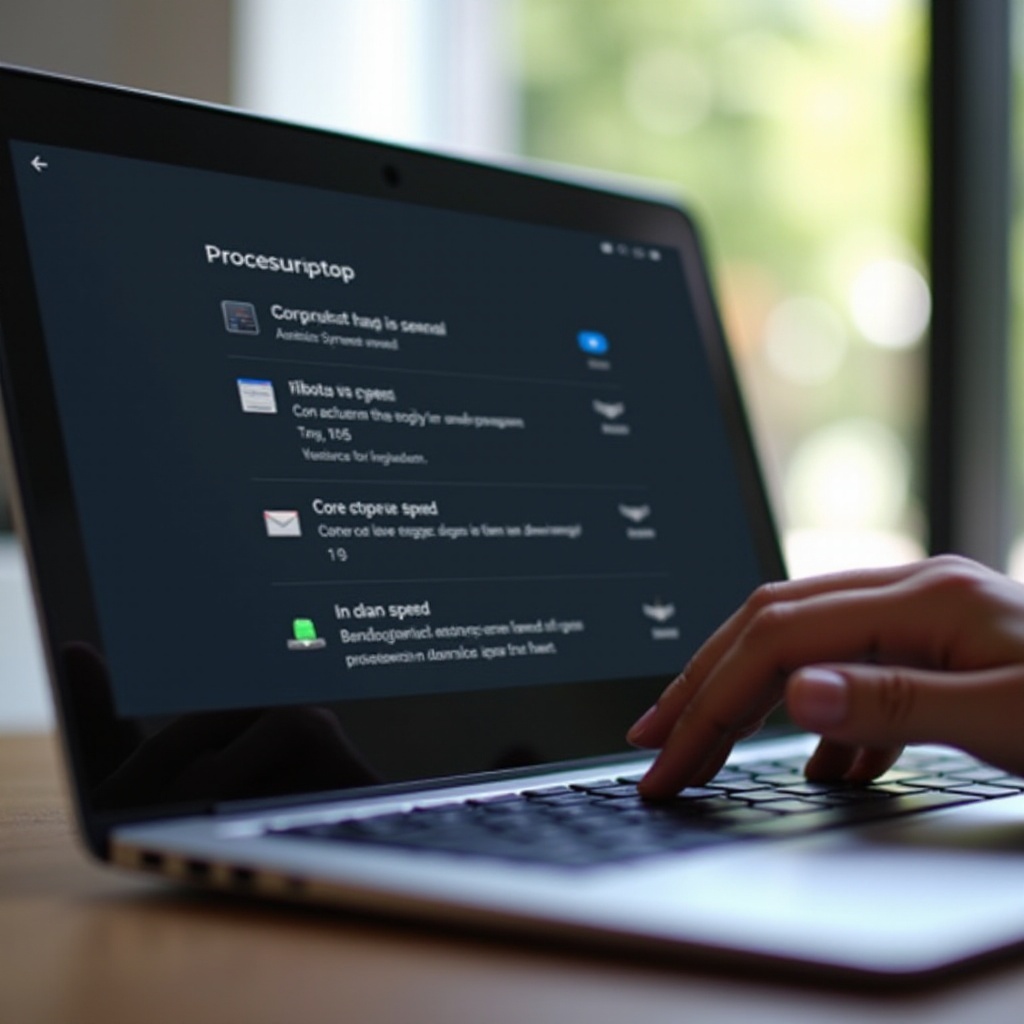 wie man die Prozessor-Geschwindigkeit deines Chromebooks herausfindet