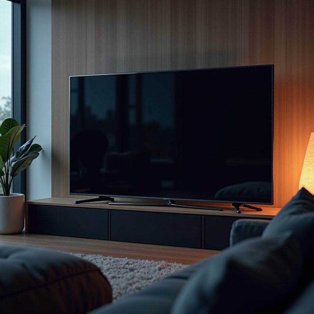 líneas negras en el televisor Samsung