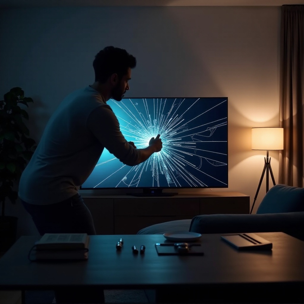 can you fix cracked led tv screen