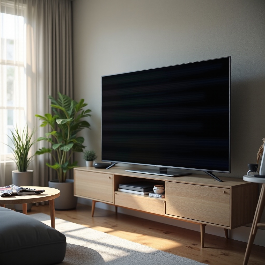 zwarte lijnen op de Samsung-tv