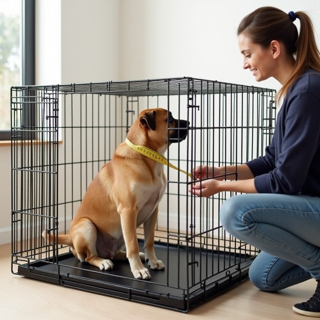 cómo se mide una jaula para perros