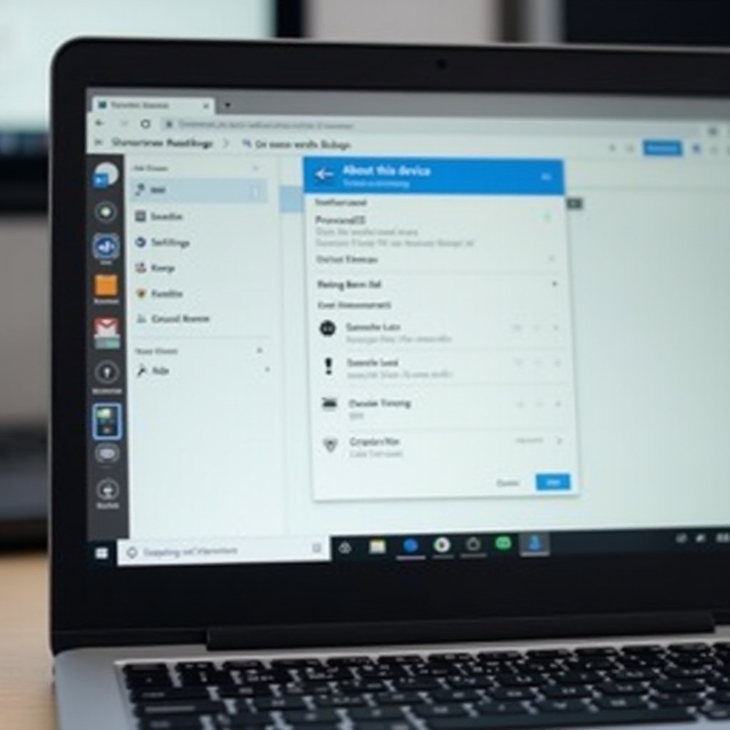 comment vérifier les spécifications du Chromebook
