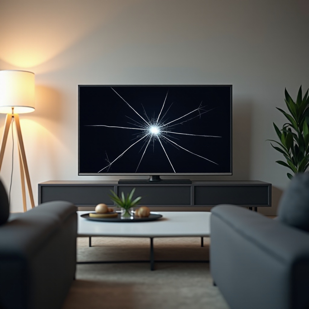 schade aan tv-scherm