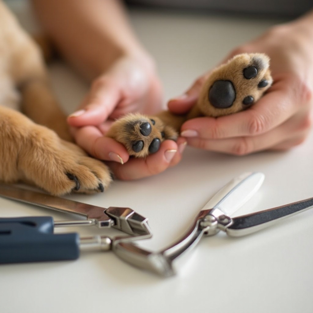 quel angle pour couper les griffes du chien