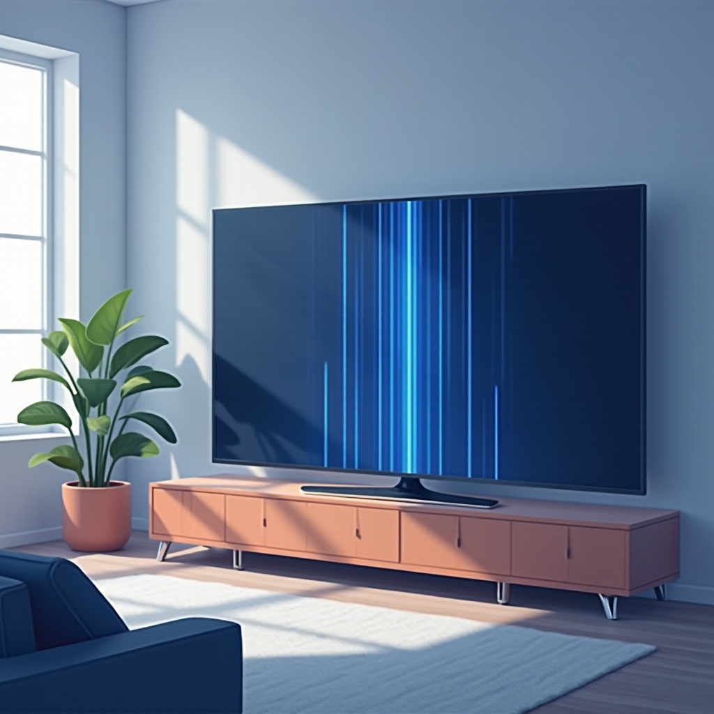 blue line in samsung tv