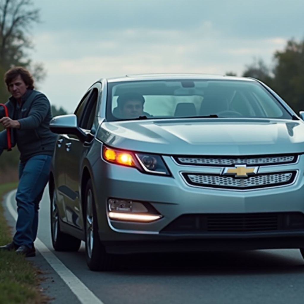 what happens when chevy volt battery dies