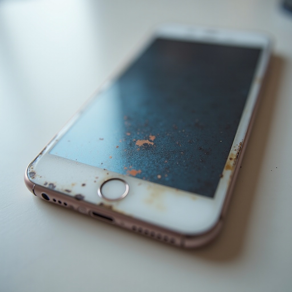 verkleurd scherm iphone