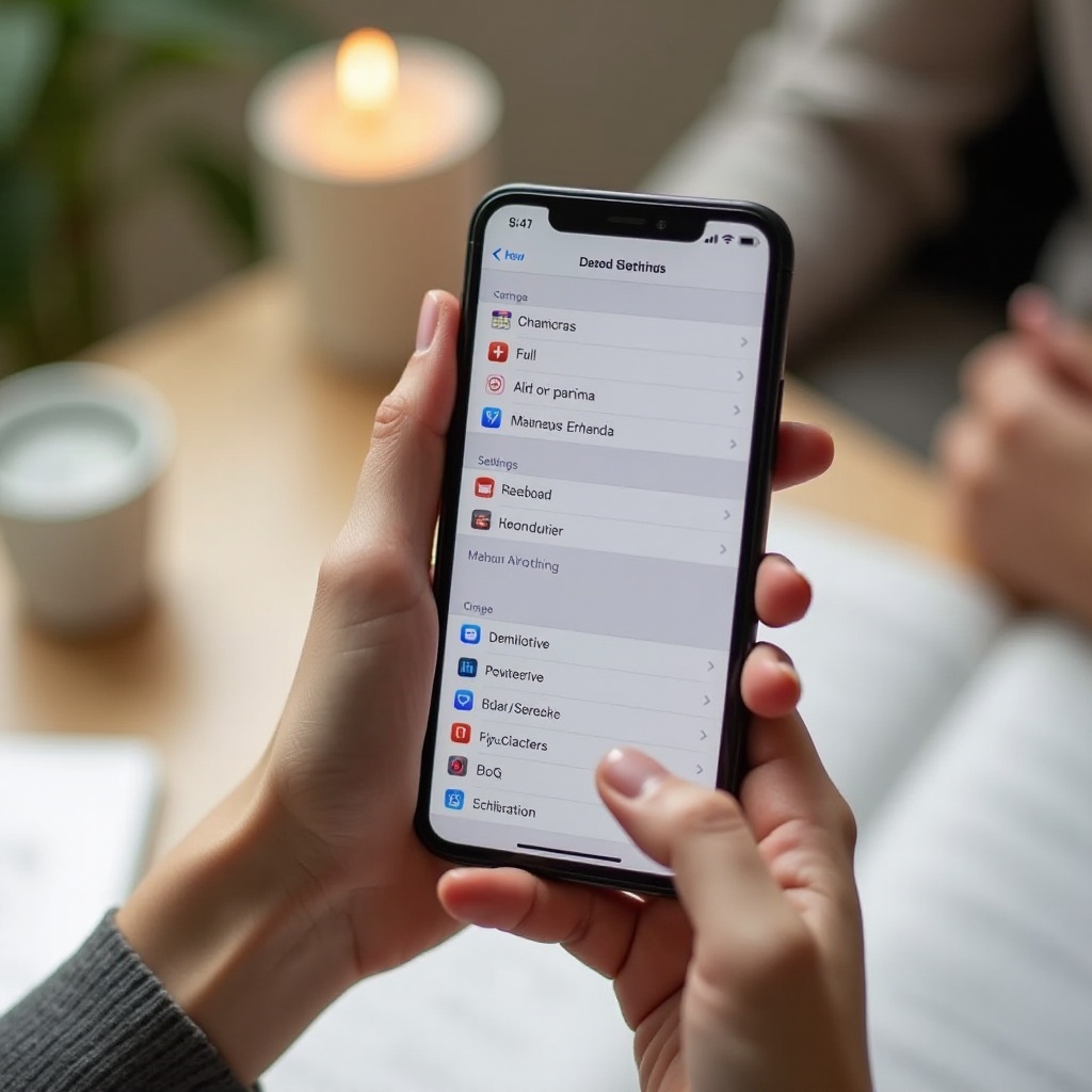 como mudar a tela no iPhone