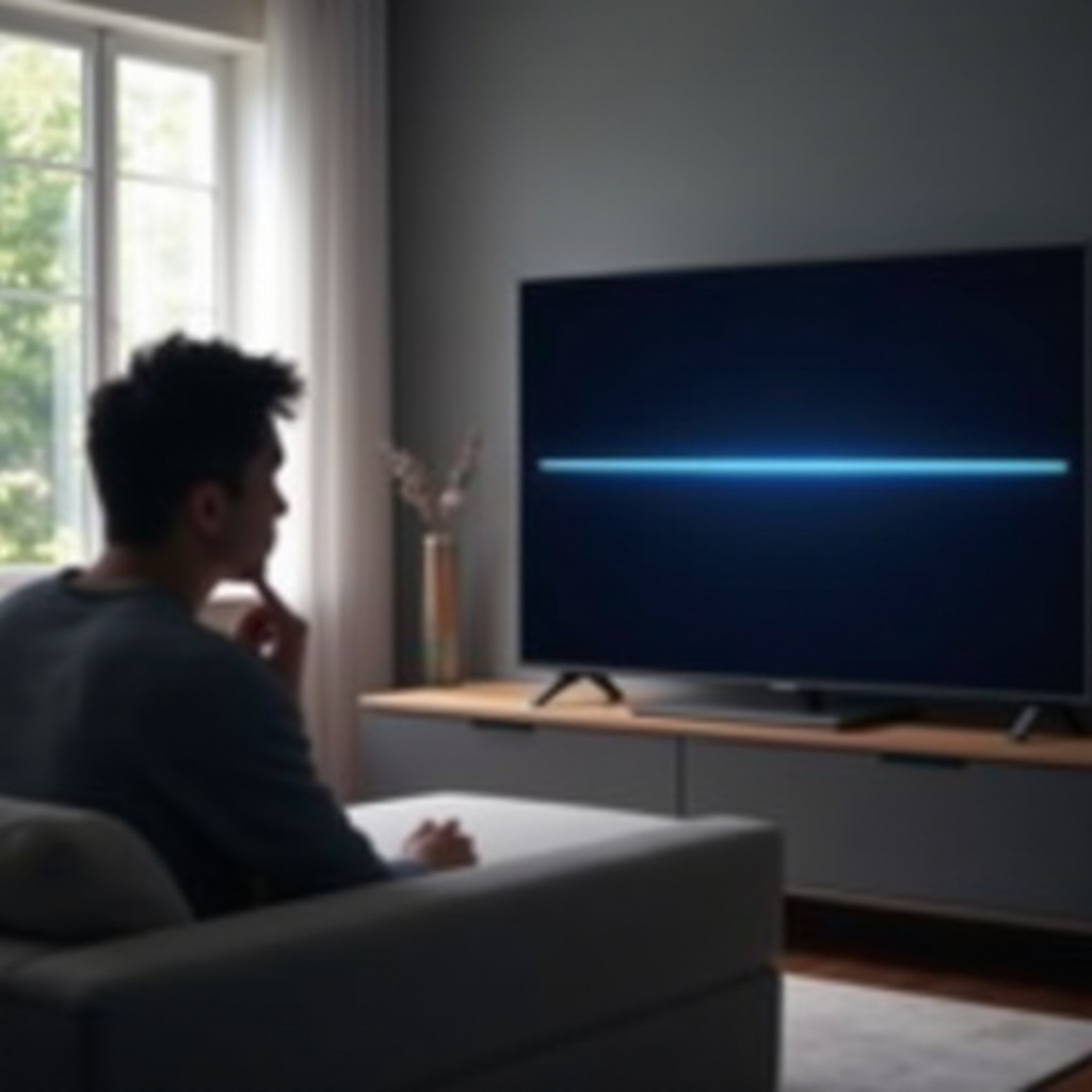 blaue Linie im Samsung-Fernseher