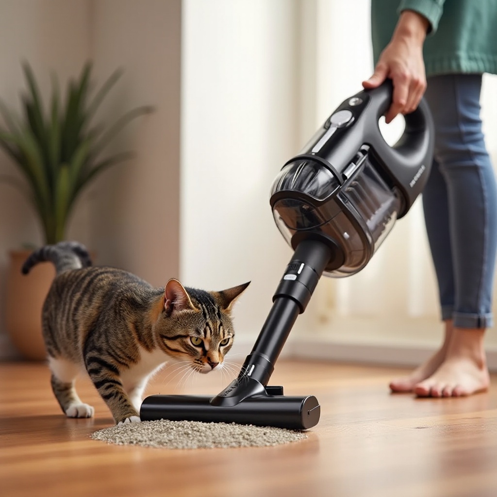 mejor aspiradora de mano para arena para gatos