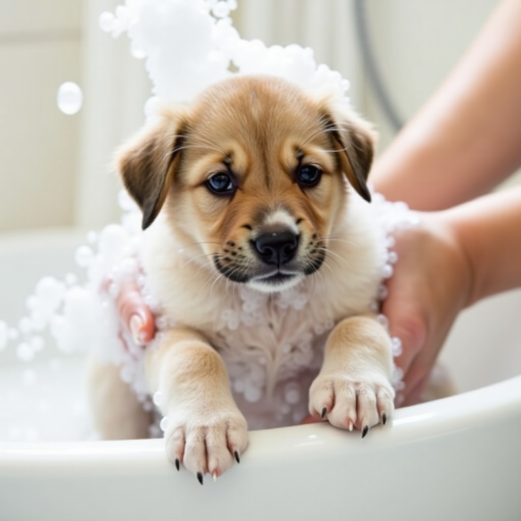 con cosa fare il bagno a un cucciolo