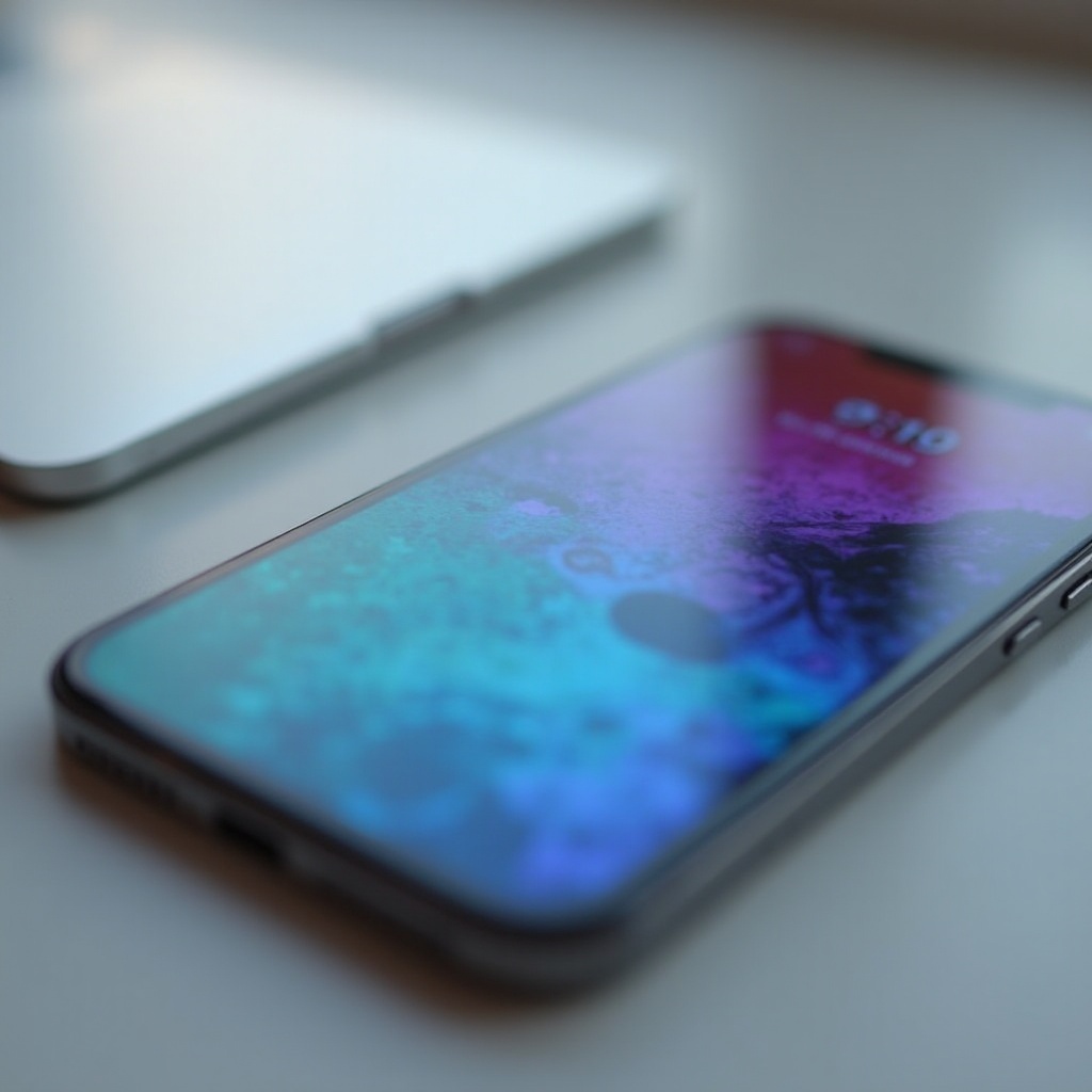 pantalla descolorida iphone