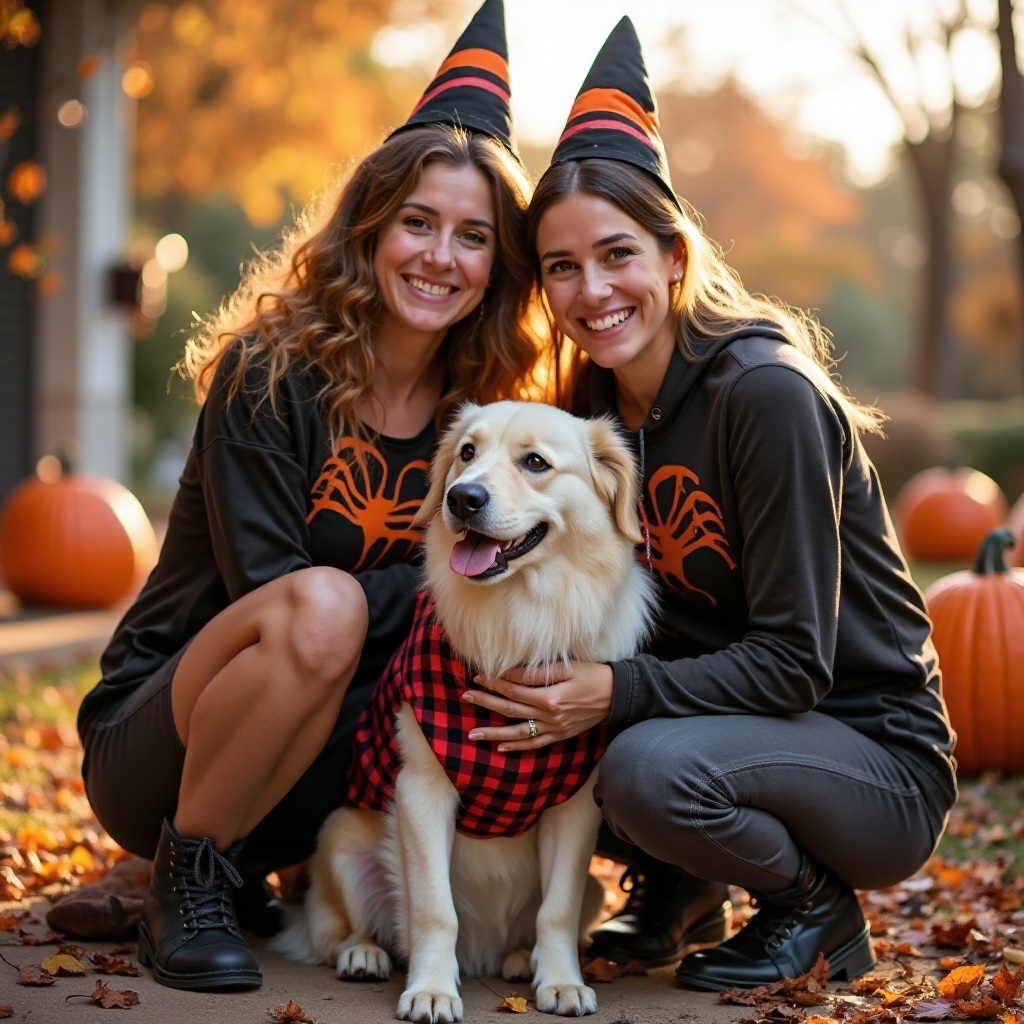 halloween costume for couples and dog