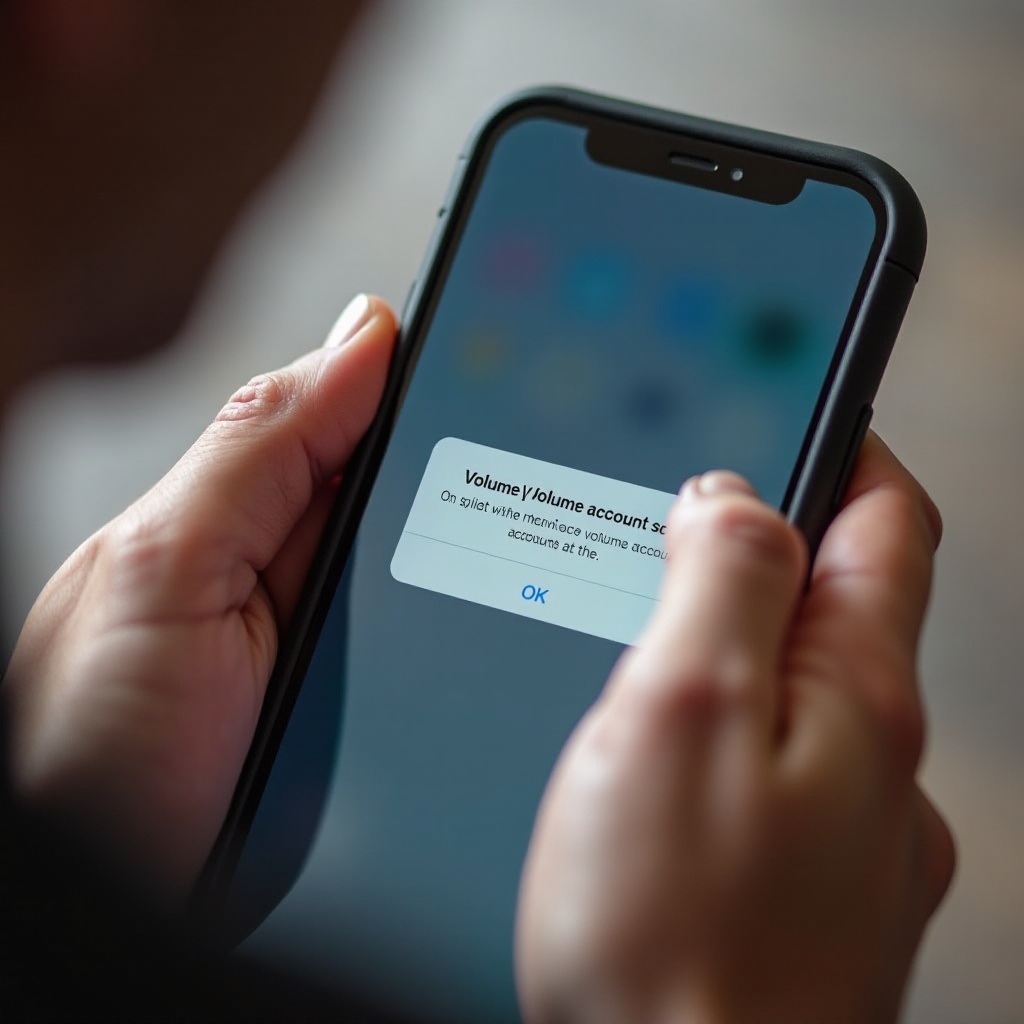 tilauskäyttäjällä ei ole tilaa iPhonessa