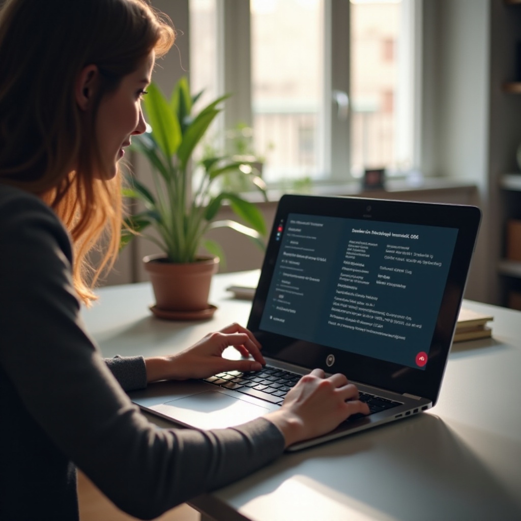 como eu verifico as especificações do Chromebook