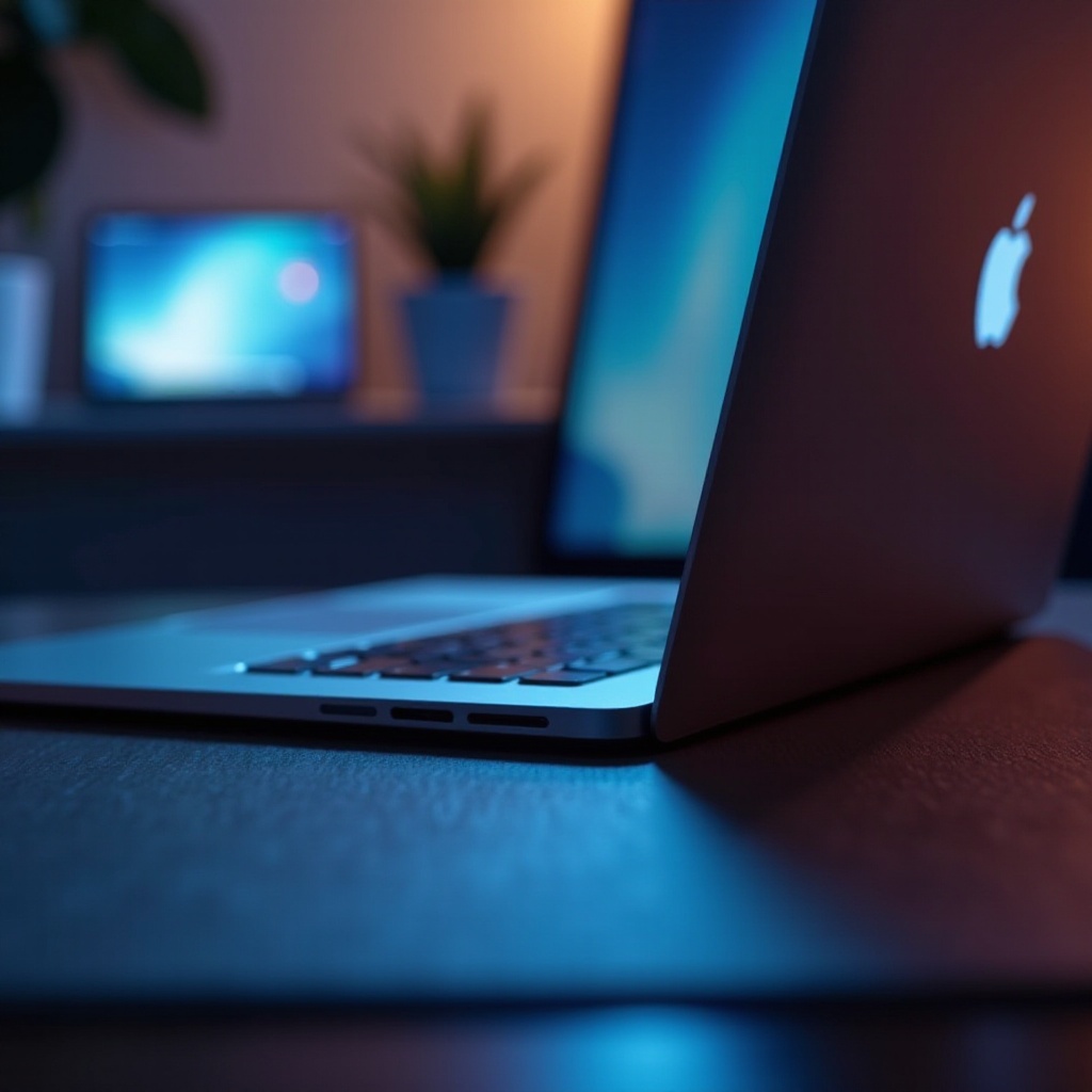 barre tactile du macbook clignote