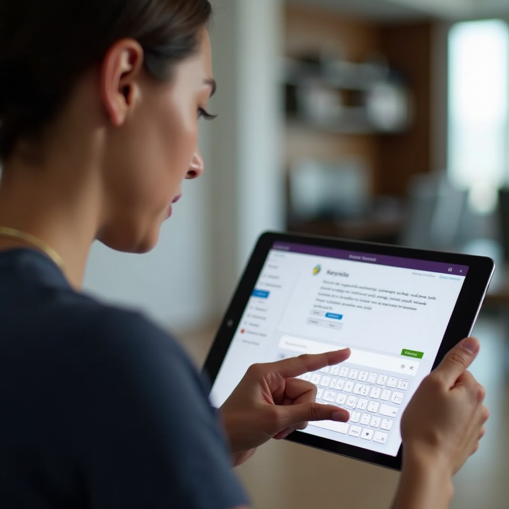 perché la tastiera non appare sul quaderno di OneNote