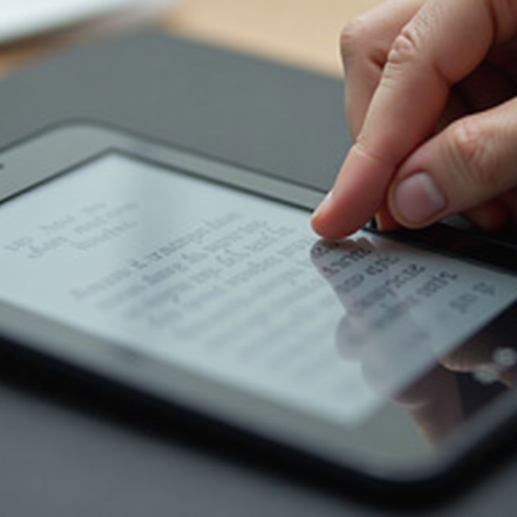 la pantalla táctil del Kindle no funciona