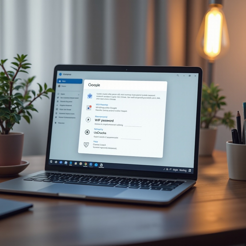 vedi la mia password wifi chromebook